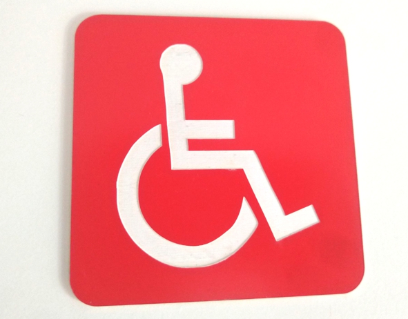 TABLICZKA toaleta WC 6X6 cm emblemat GRAWER znak