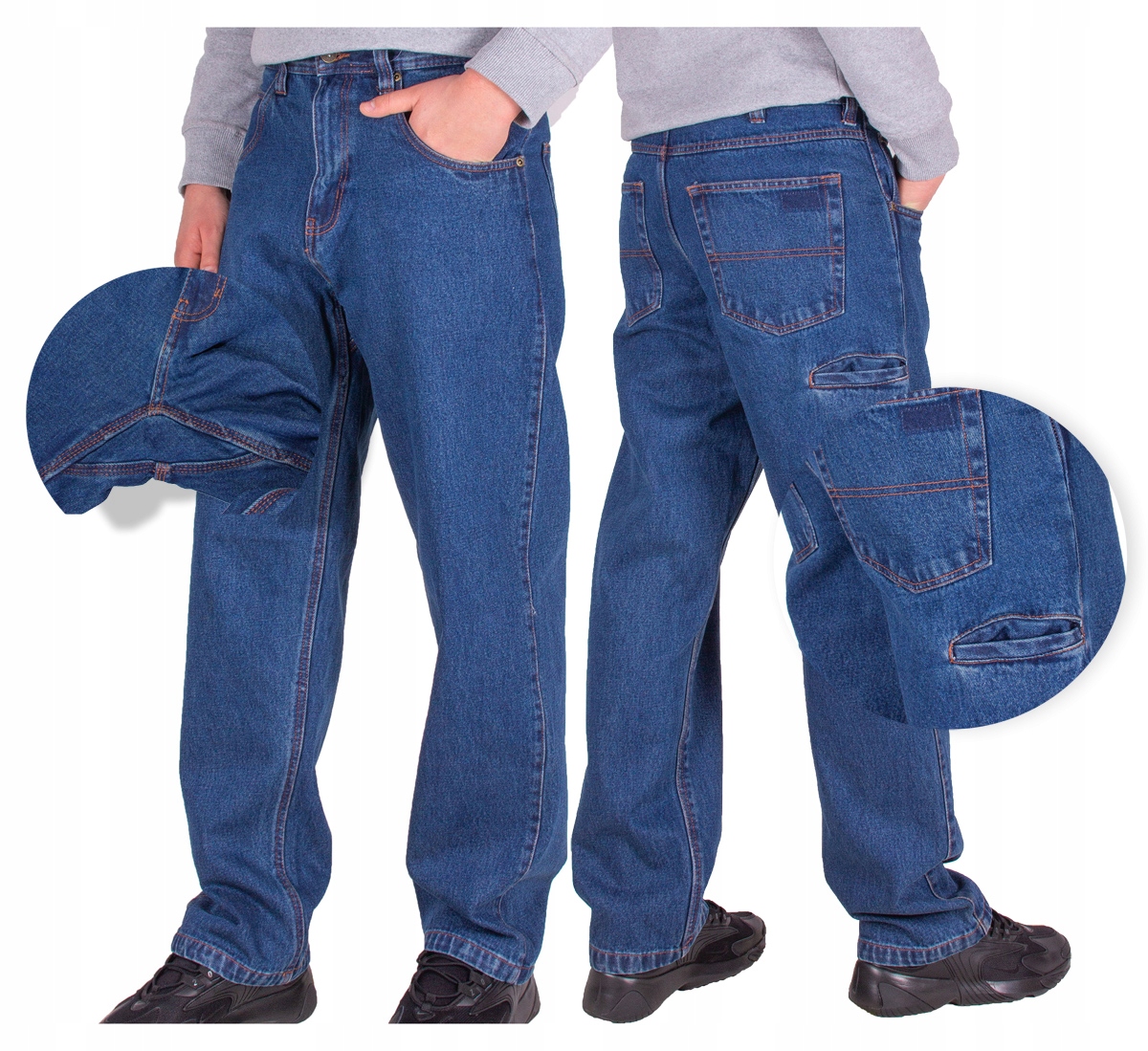 SPODNIE męskie JEANS jeansowe dzinsowe MOCNE 30/30