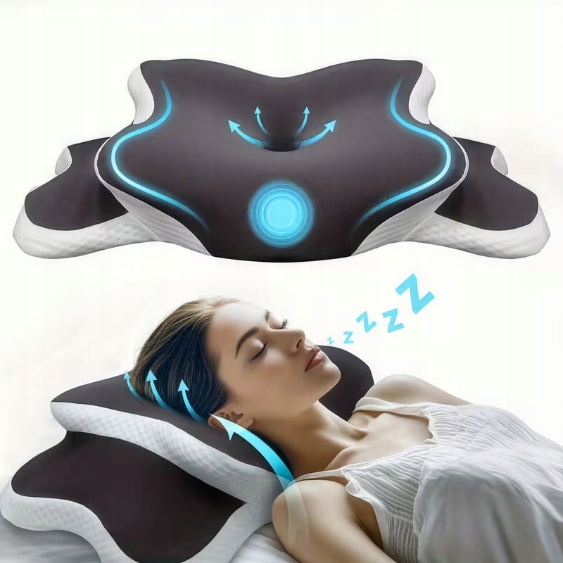 Poduszka Ortopedyczna Pianka Memory Przeciw Bólowi Pleców I Chrapaniu