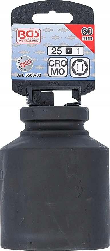 Nasadka udarowa 6-kątna 1" 60 mm Typ 6-kątna