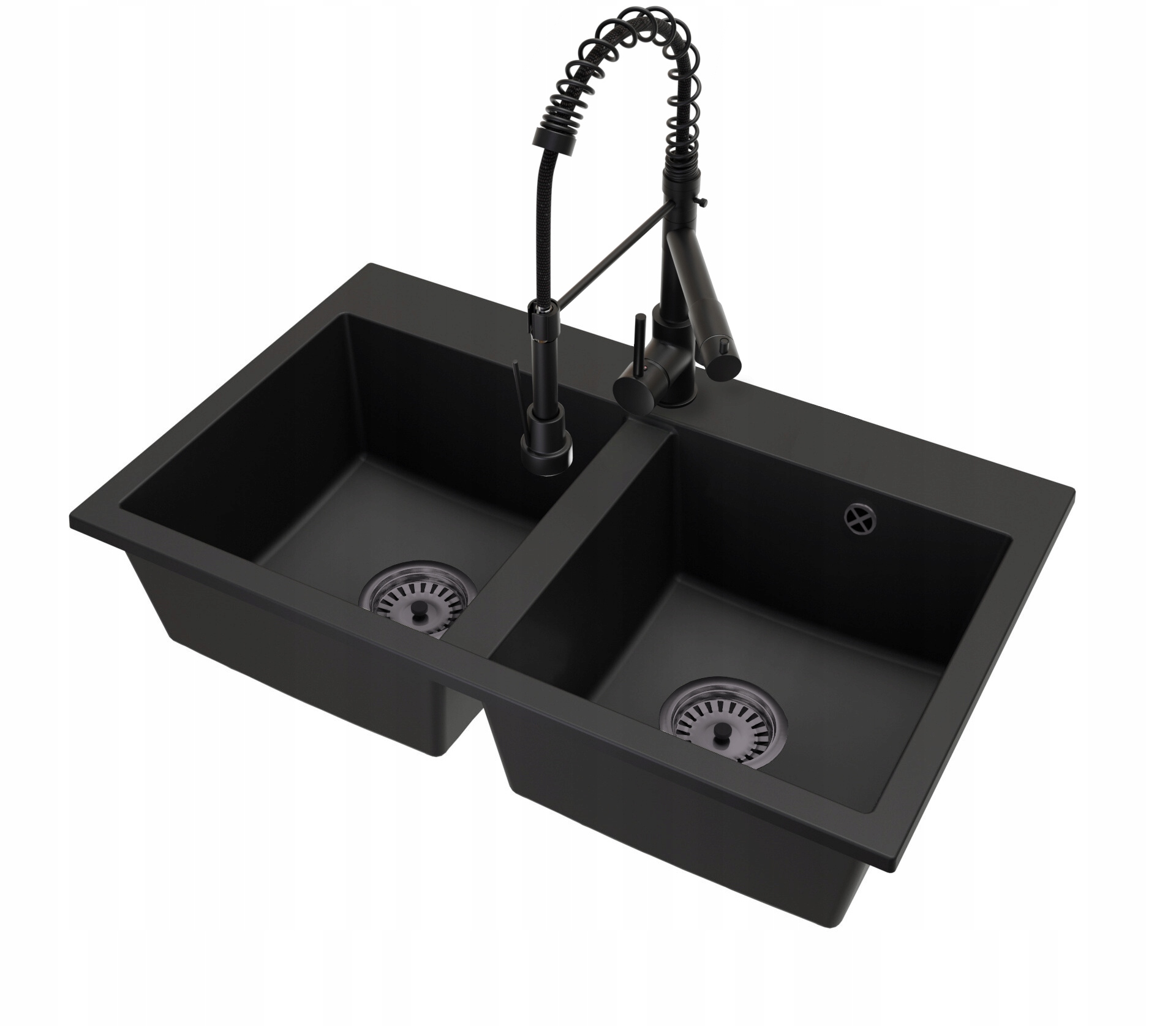 Kuchyňský dřez Granitový Dvoukomorový Exclusive 20 Baterie Duo Sifon
