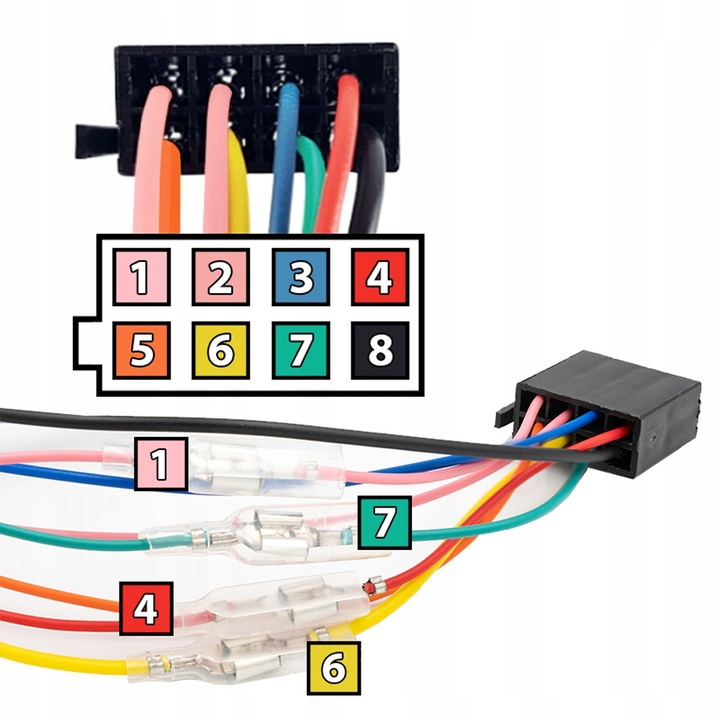 RADIO SAMOCHODOWE 7" do FORD GALAXY 2000 - 2005 BT Szerokość produktu 18 cm