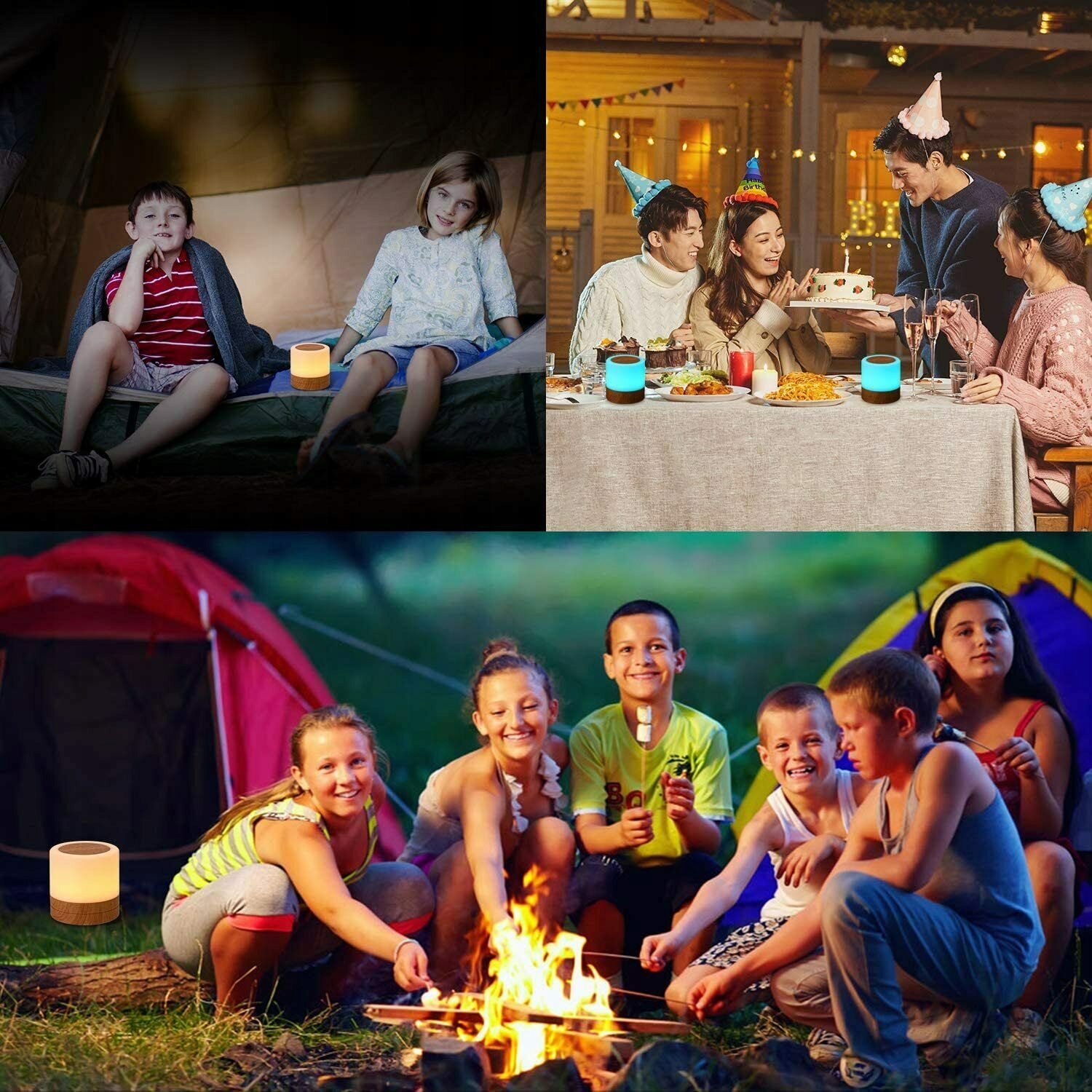 LAMPKA NOCNA, DOTYKOWA, ŚCIEMNIANA, PILOT ZDALNEGO STEROWANIA, DLA DZIECI Typ nocna stołowa