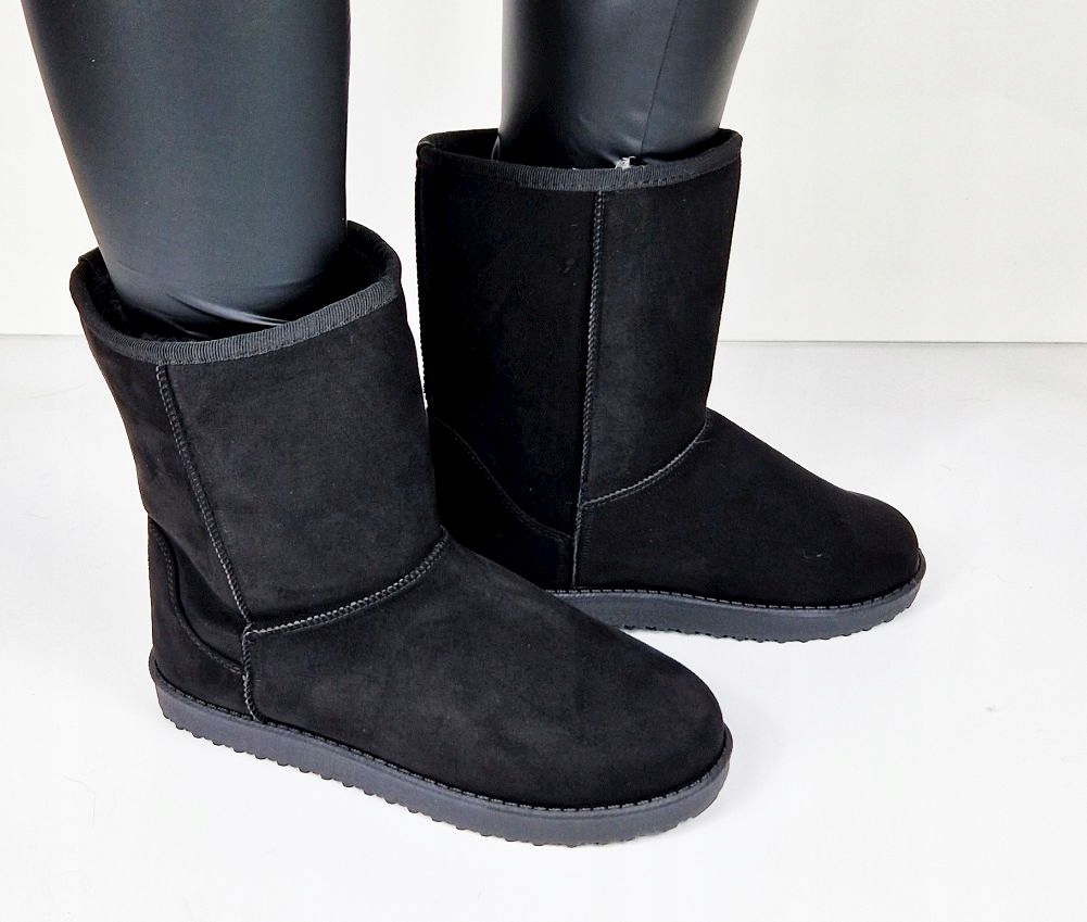 CZARNE ESKIMOSKI ŚNIEGOWCE EMU MUKLUKI BOTKI 38 Oryginalne opakowanie producenta pudełko