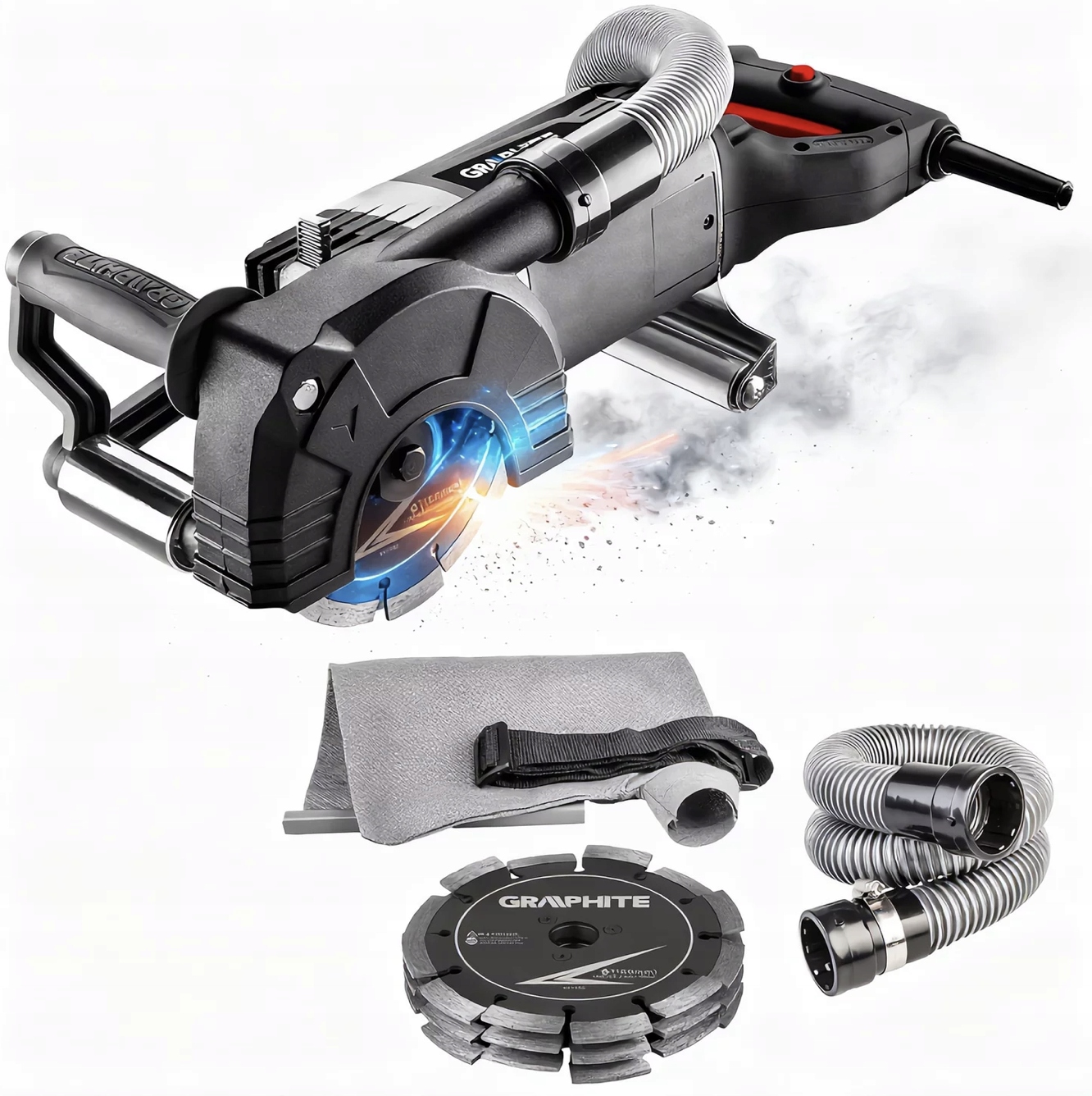 Graphite Bruzdownica 2400W, Tarcza 150 X 22.2 MM, Walizka 59G371