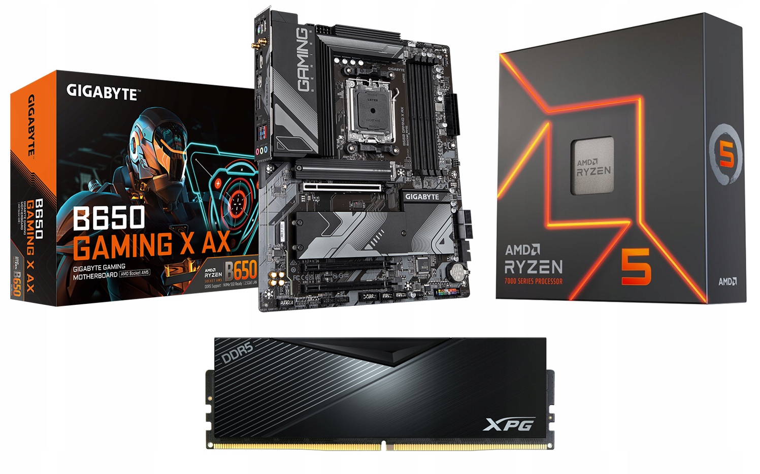 Zestaw Ryzen 5 7600X +B650 Gaming X +16G 6000 DDR5