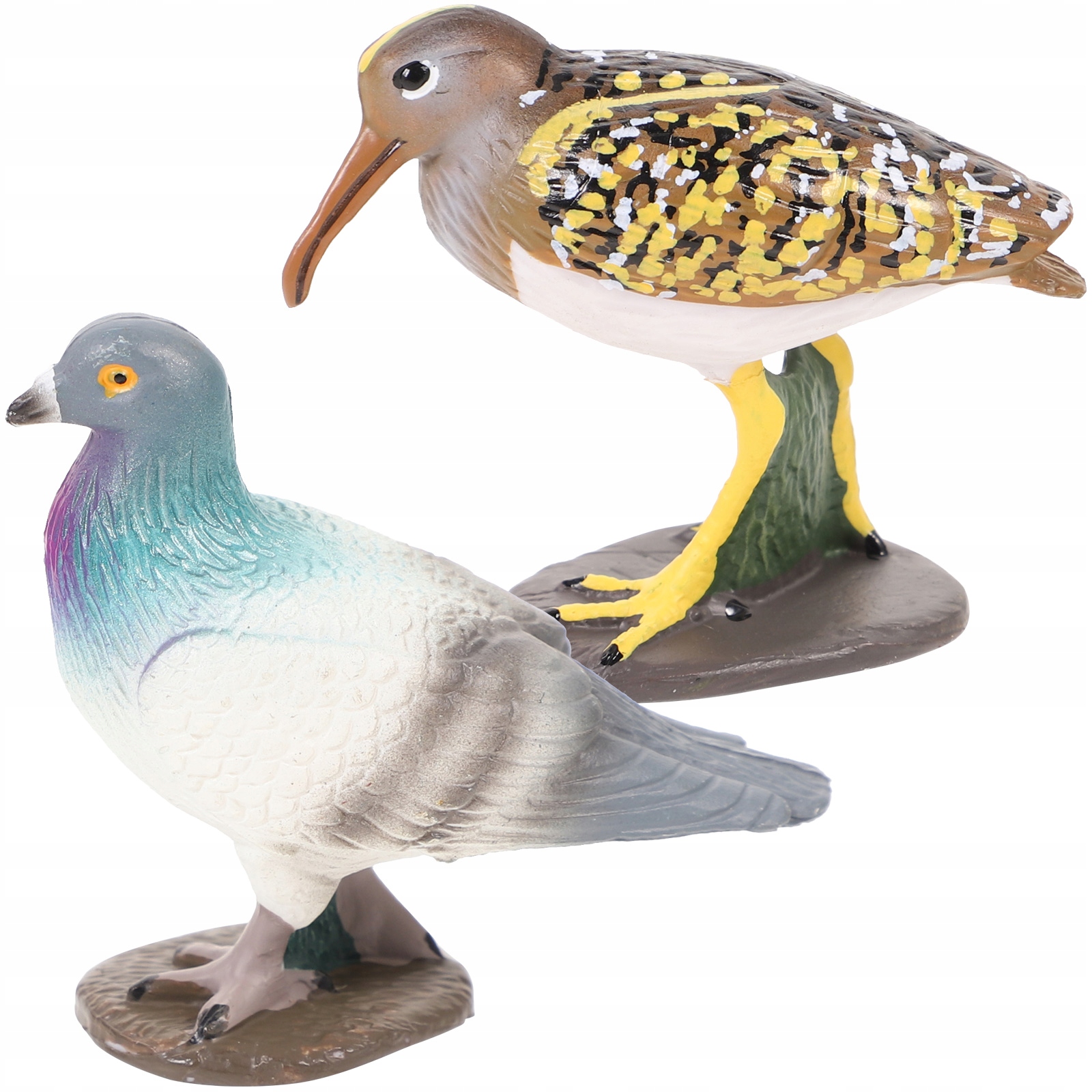 2 SZT. PLASTIKOWE PTAKI OZDOBNE DEKORACJA DO BIURA I OGRODU