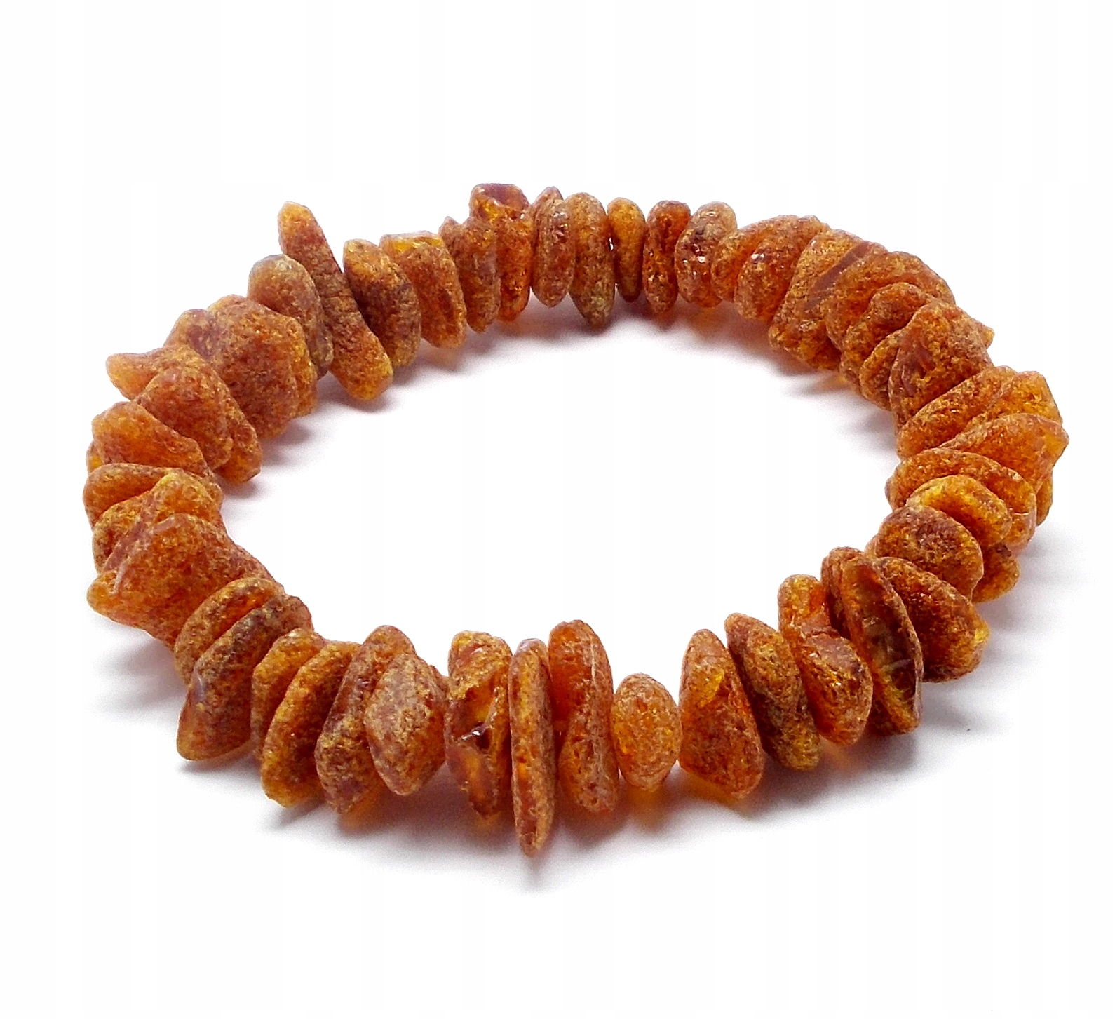 BRANSOLETKA Z BURSZTYNU NIEOSZLIFOWANEGO
