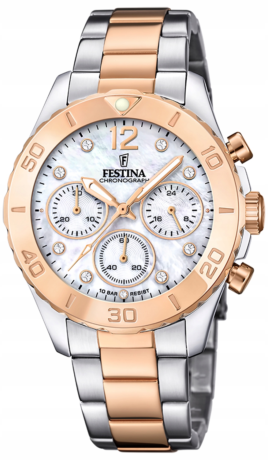 Dámské hodinky Festina F20605-1 Zirkony stříbrné