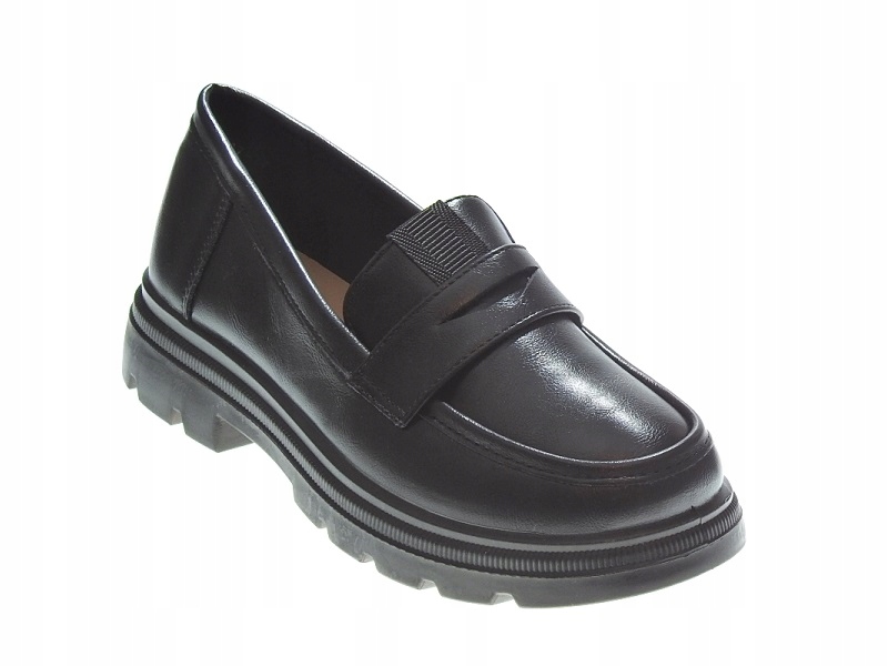 Czarne mokasyny na miękkiej podeszwie r.40 Marka inna