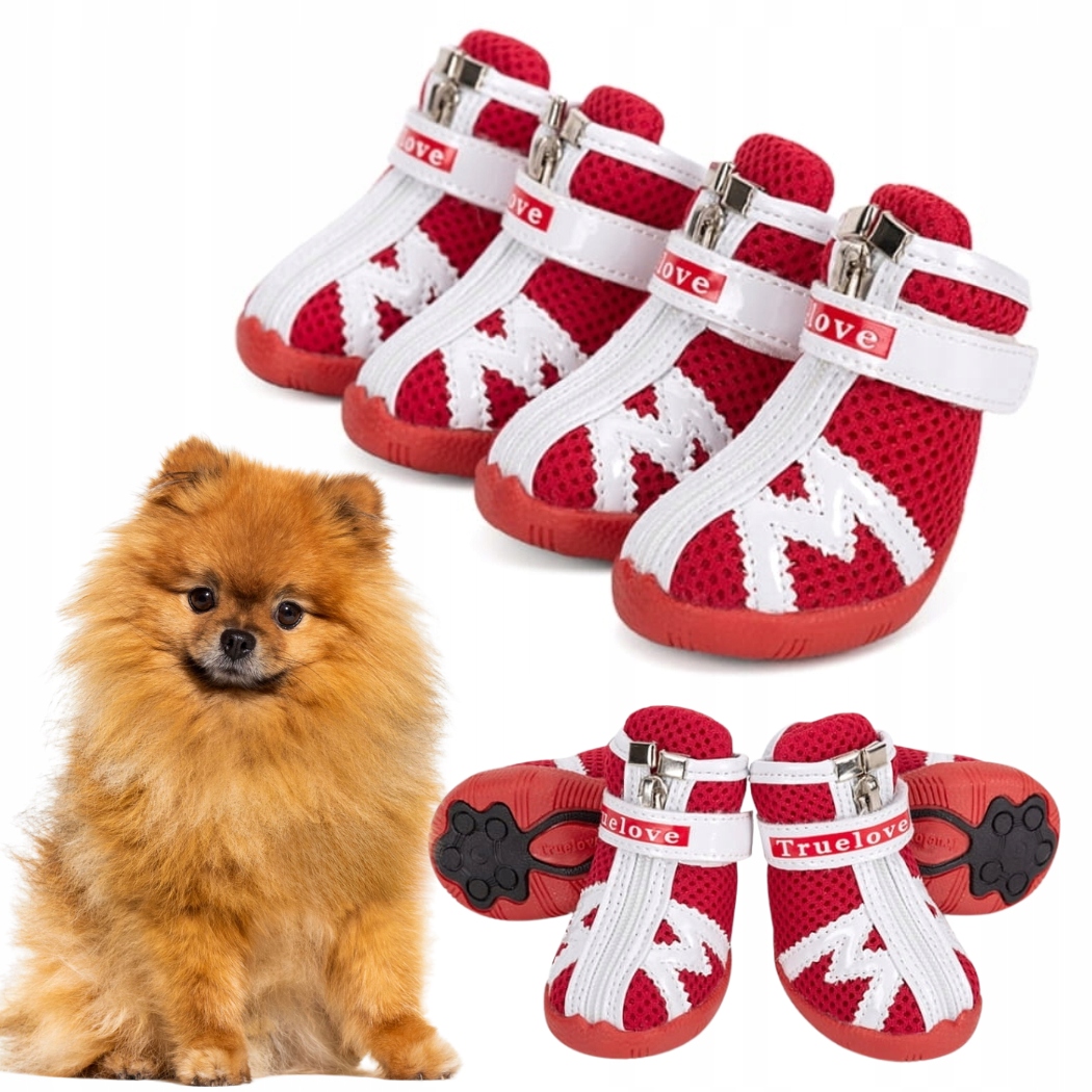 Levně Lehké Ochranné Boty Pro Malé Psy Truelove Protection Xxs 2,5 CM, Červené