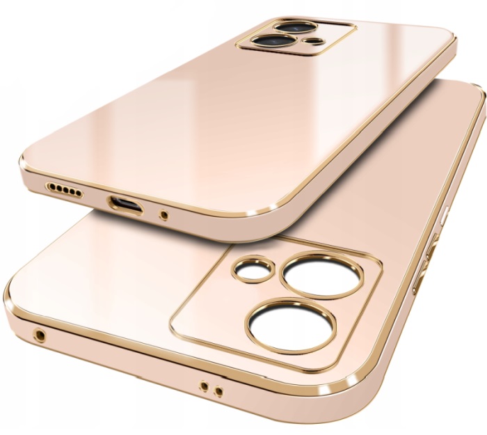ETUI GLAMOUR GOLD CASE Z OCHRONĄ APARATÓW do Motorola Moto G84 5G +SZKŁO Marka CosmoTel