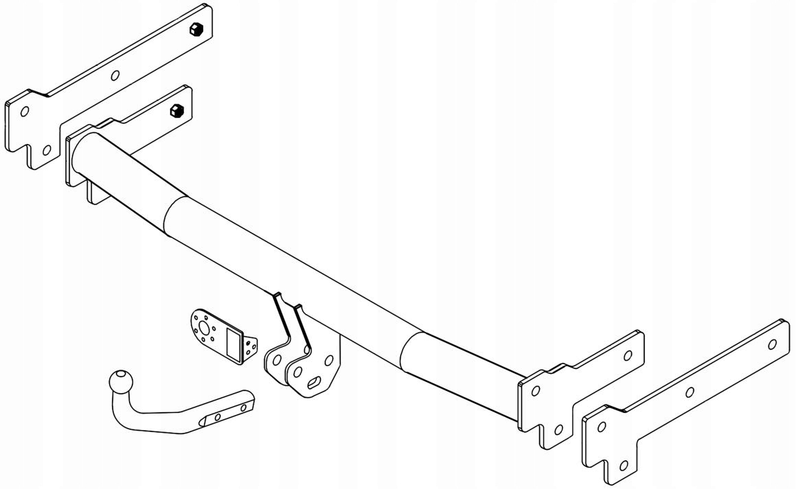 HAK z WIĄZKĄ 7pin Škoda FABIA 1 FABIA 2 SEDAN KOMBI Stan opakowania zastępcze