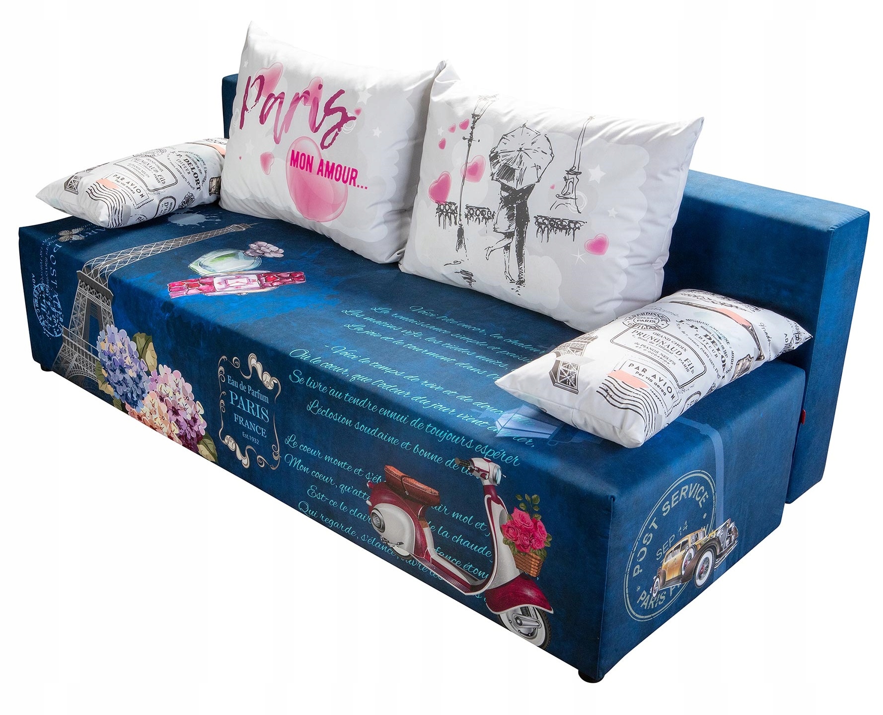 LIBRO Kanapa rozkładana sofa Play Full FRANCE Wielkość trzyosobowa