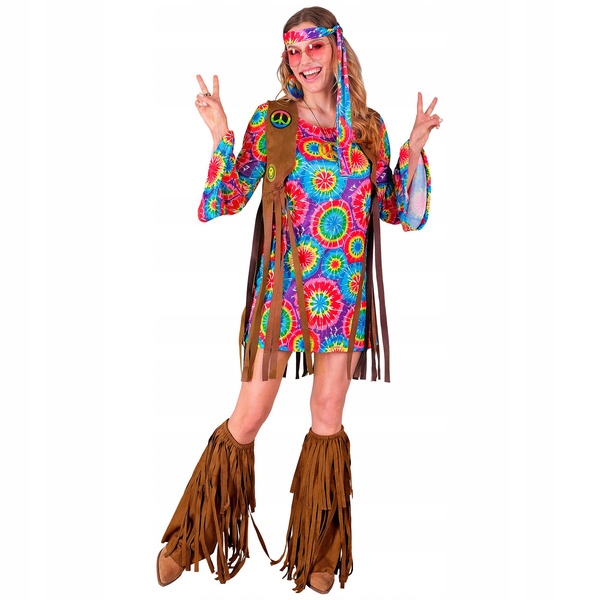 Hippie Kostým Šaty Xs