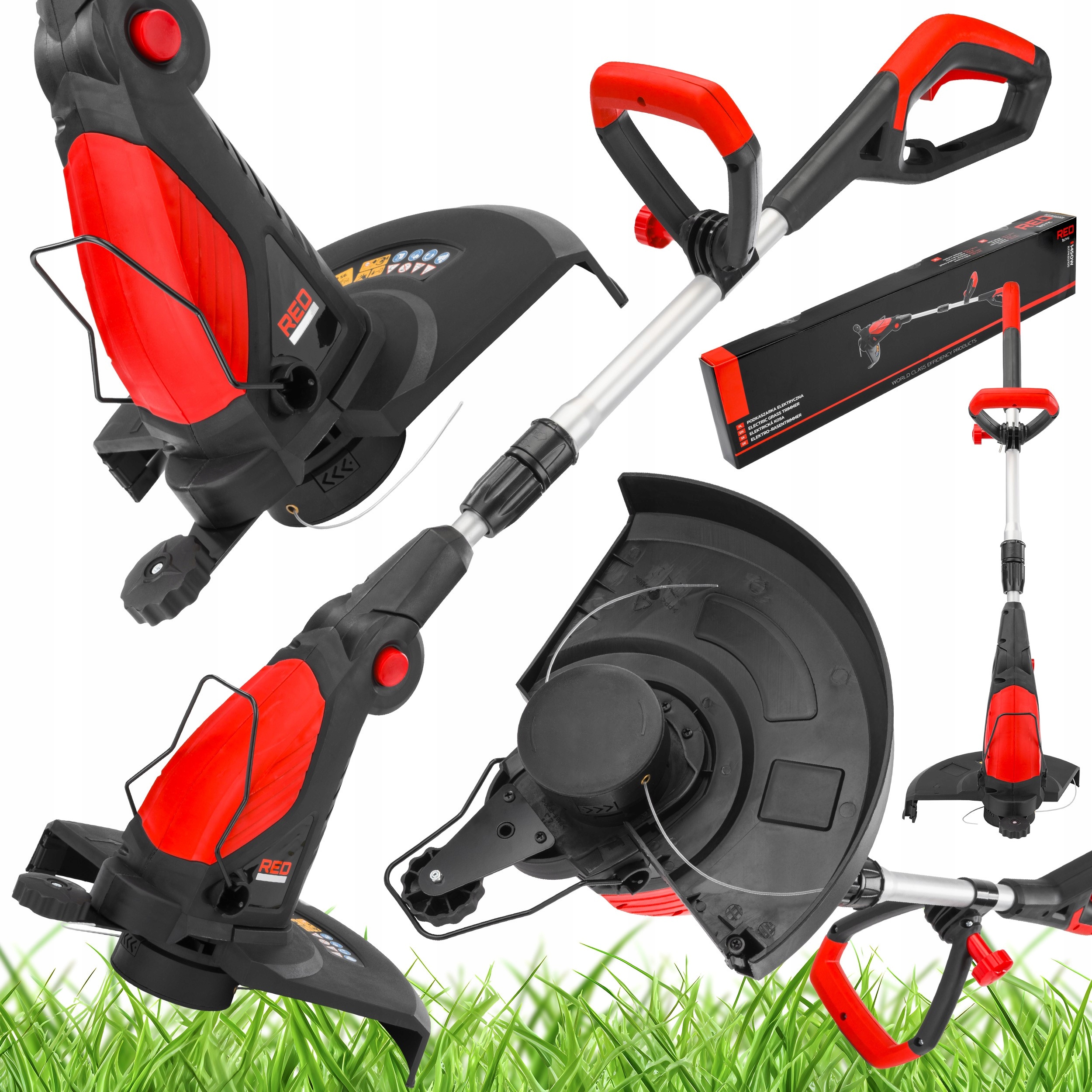 Podkaszarka Elektryczna Do Trawy Kosa 33 CM Wykaszarka 1450W Mocna Lekka