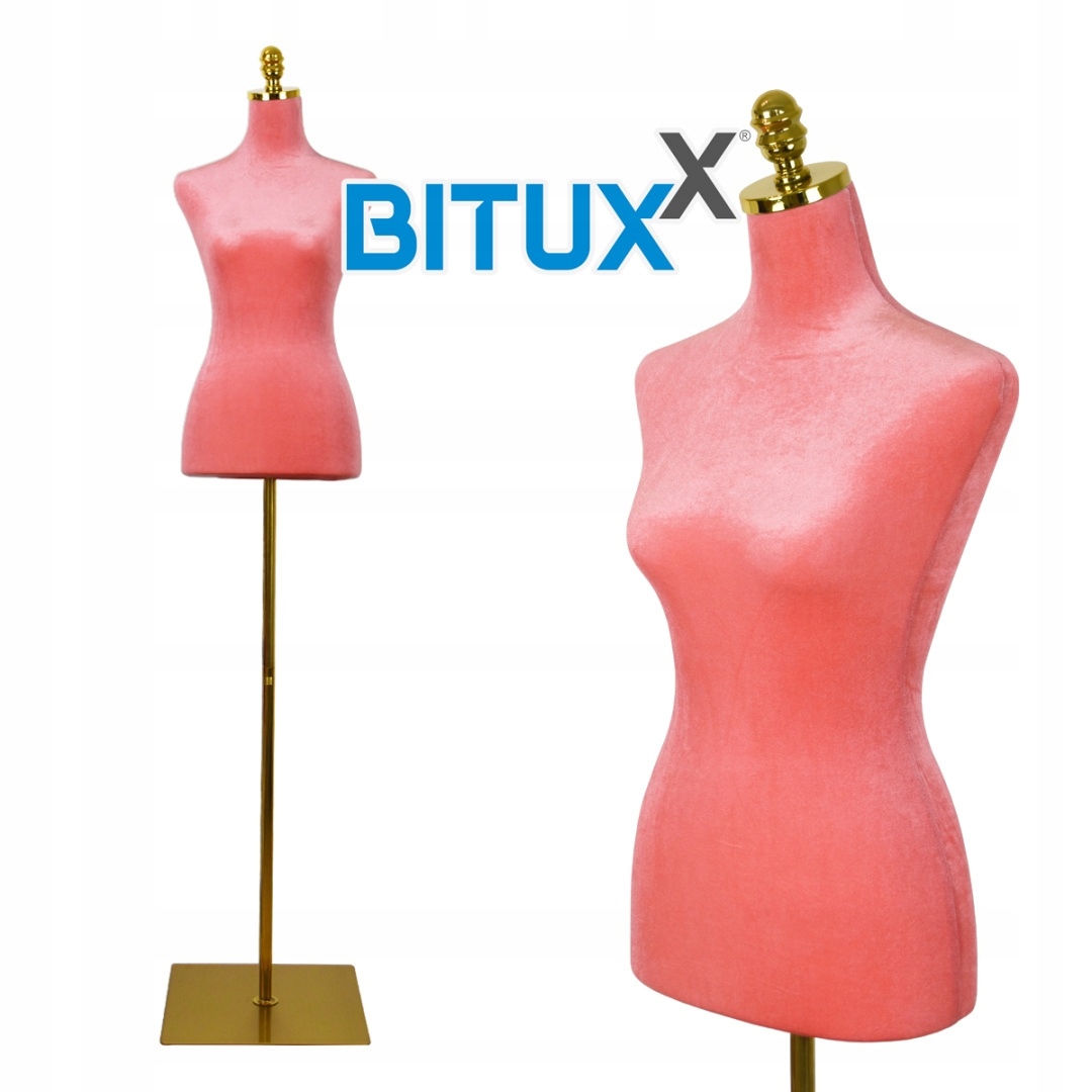 Krejčovská Figurína Popiersie výstavní růžová pro Výstavu