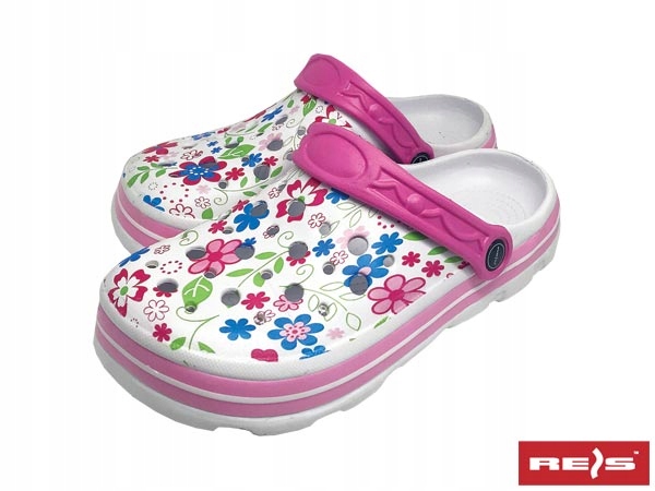 

Klapki Crocsy Crocs w kwiatki laczki r.35