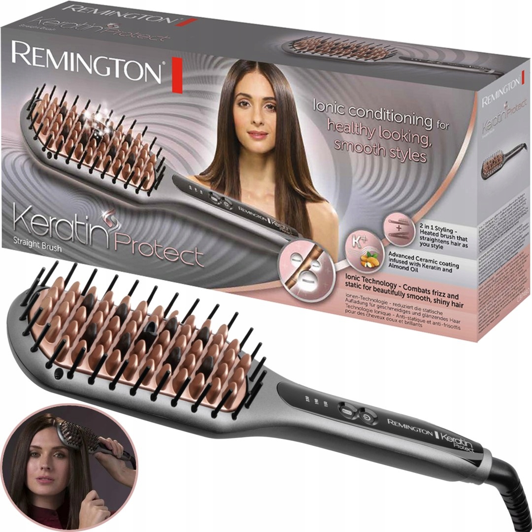 Remington CB7480 Narovnávací kartáč Keratin Protect Ionizace 230°C 66W Re