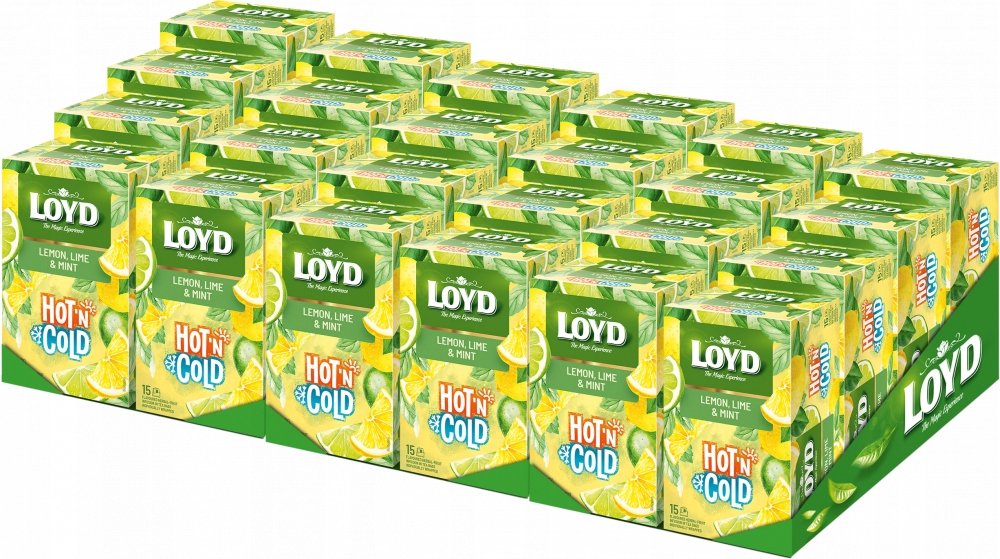 Ekspresowa Herbata Owocowa Loyd Cytryna Limonka Na Zimno Hot'N Cold 30g x24