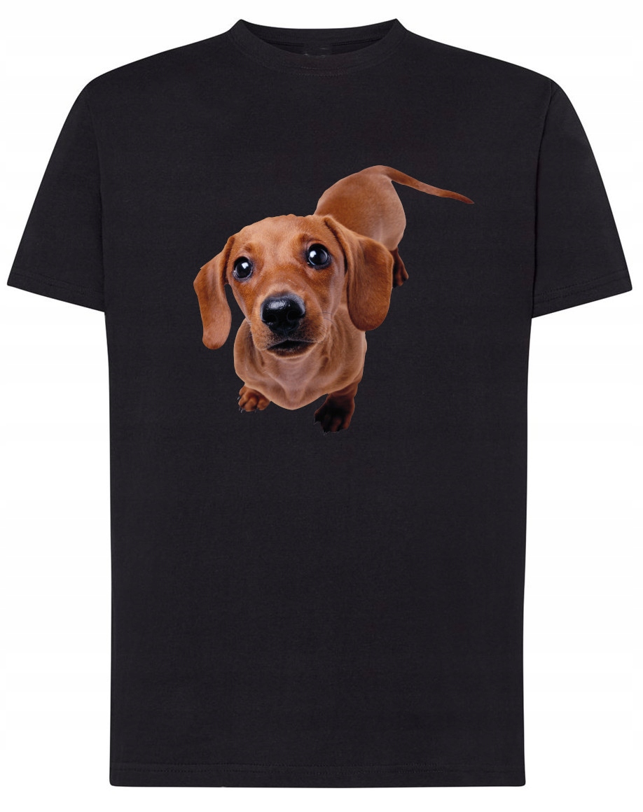 

T-Shirt męski nadruk Jamnik Pies r.M