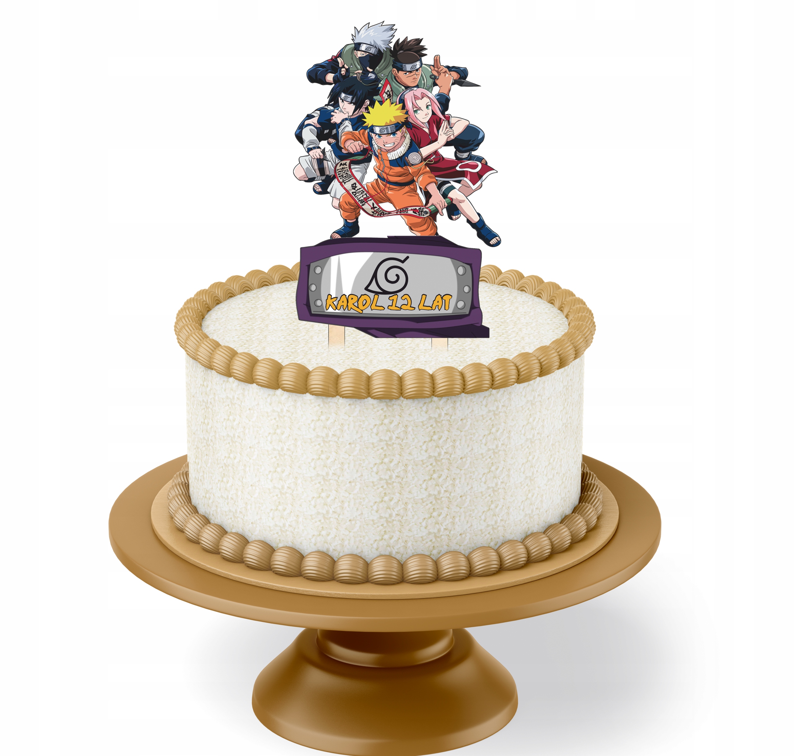 

Topper Na Tort Kolorowy Naruto Imie