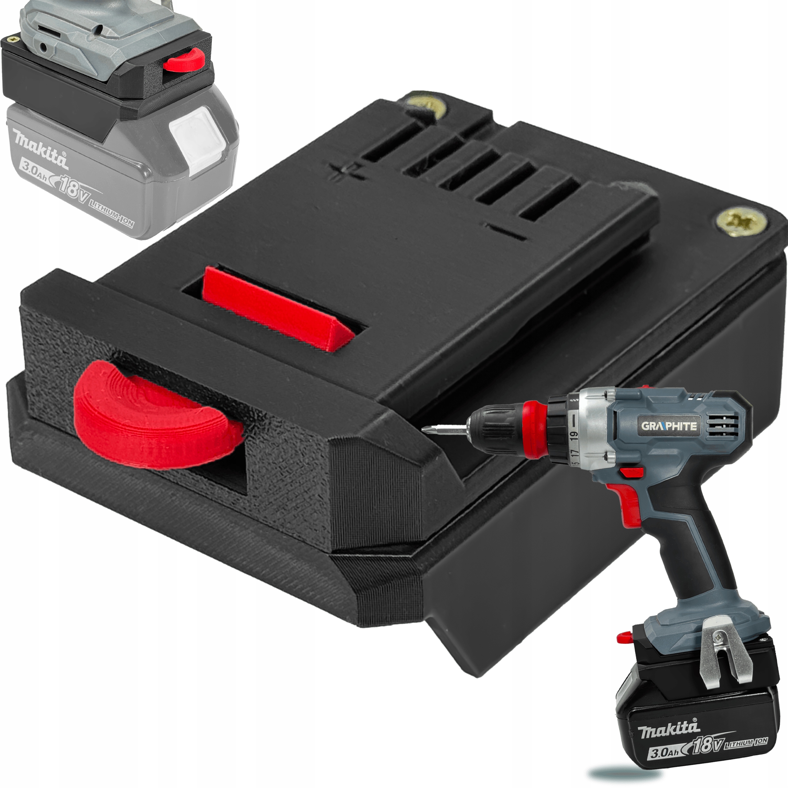 Adapter Przejściówka Z Graphite 18V Do Baterii Akumulatora Makita 18V