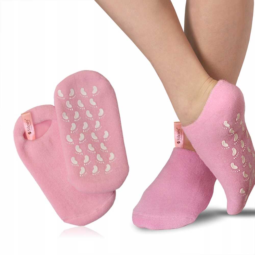 Увлажняющие носочки. Гелевые носки для ног. Гелевые носочки для пяток. Увлажняющие носки. Розовые гелевые носочки.