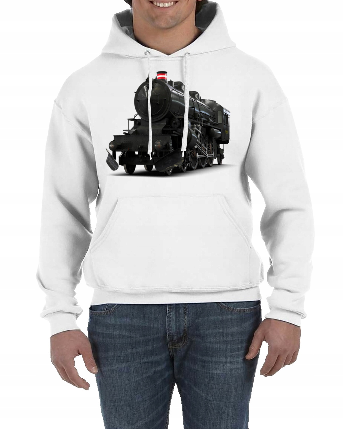 

Bluza Z Kapturem Pociąg Parowóz Lokomotywa L 2073
