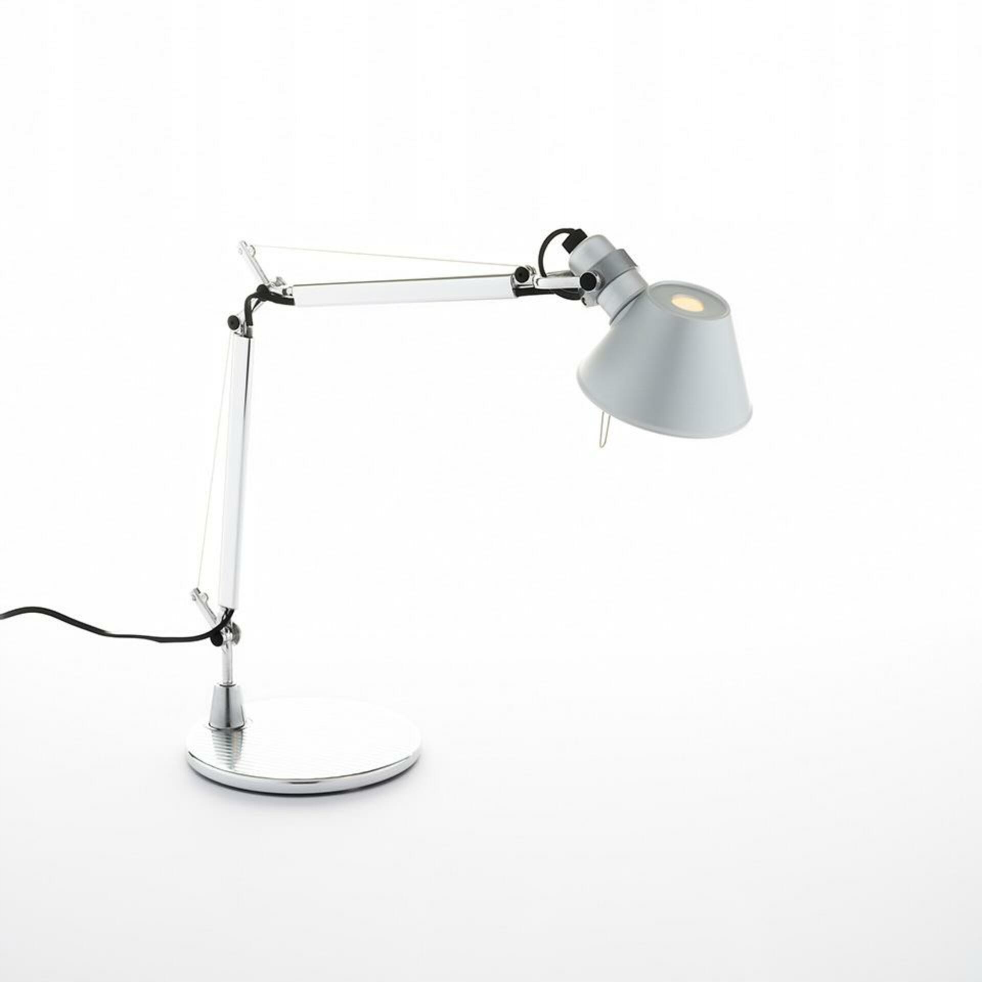 Artemide Tolomeo Micro stolná Led lampa 2700K, stmievateľná, hliník, základňa