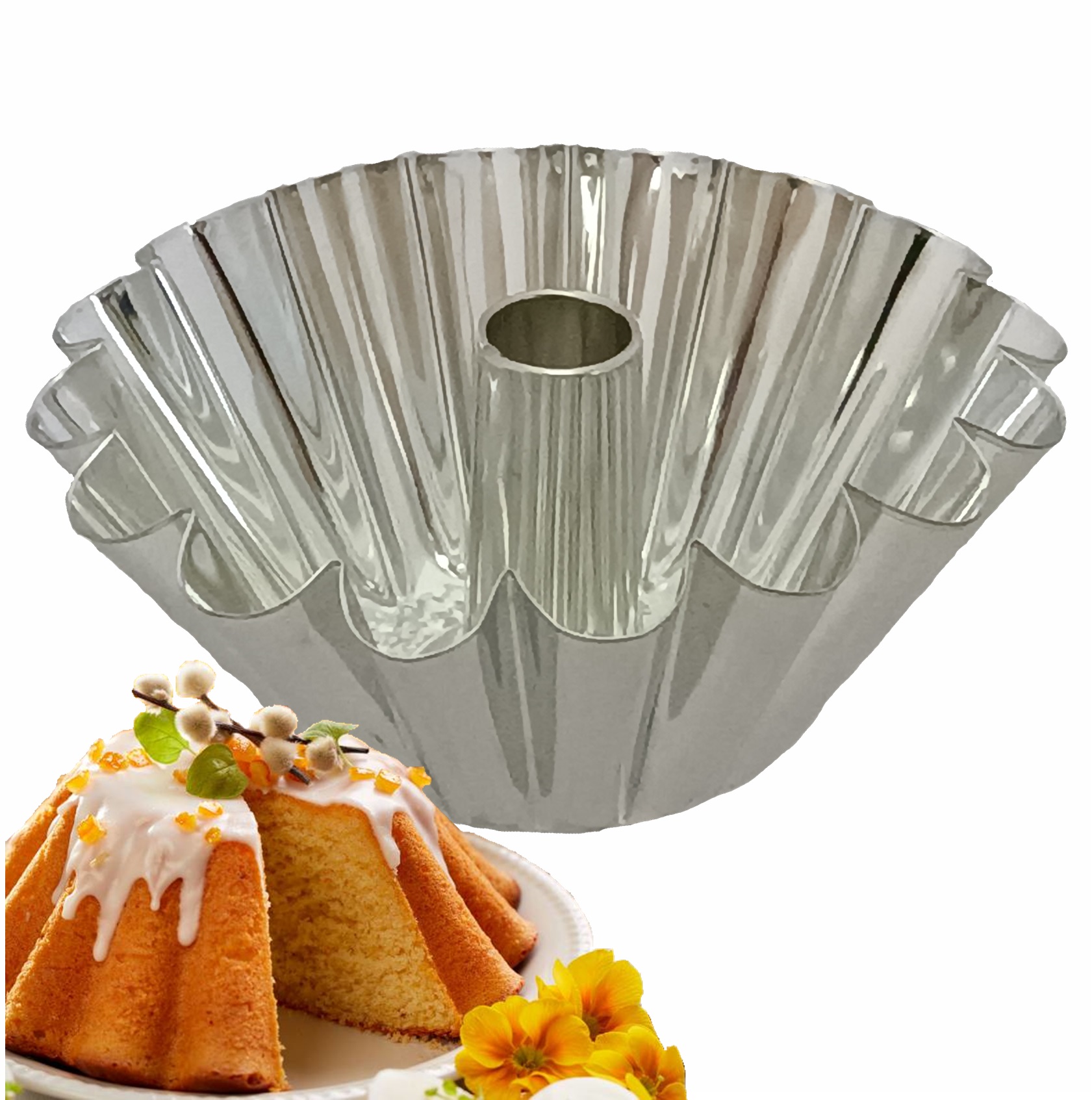 

Forma blacha do pieczenia babki z tuleją 24cm Ok