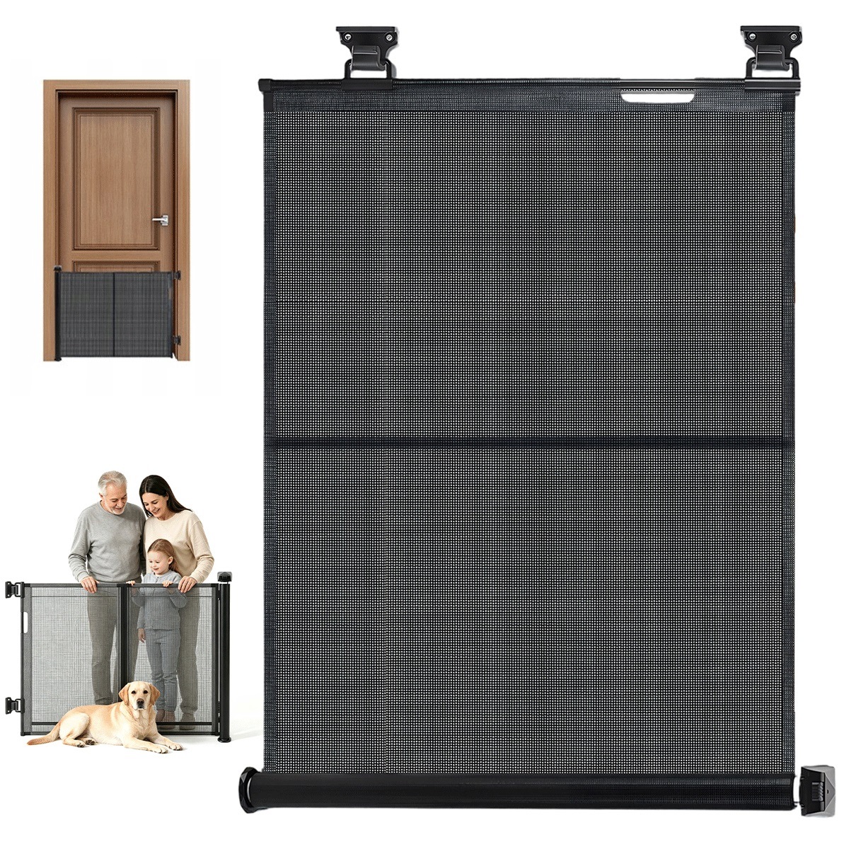 Bezpečnostní síť 150 x 86 cm Jednostranná brána s dvojitým zámkem