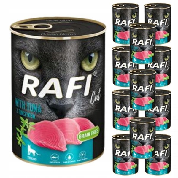 Karma dla kota TUŃCZYK Rafi Cat Adult 400g x 12