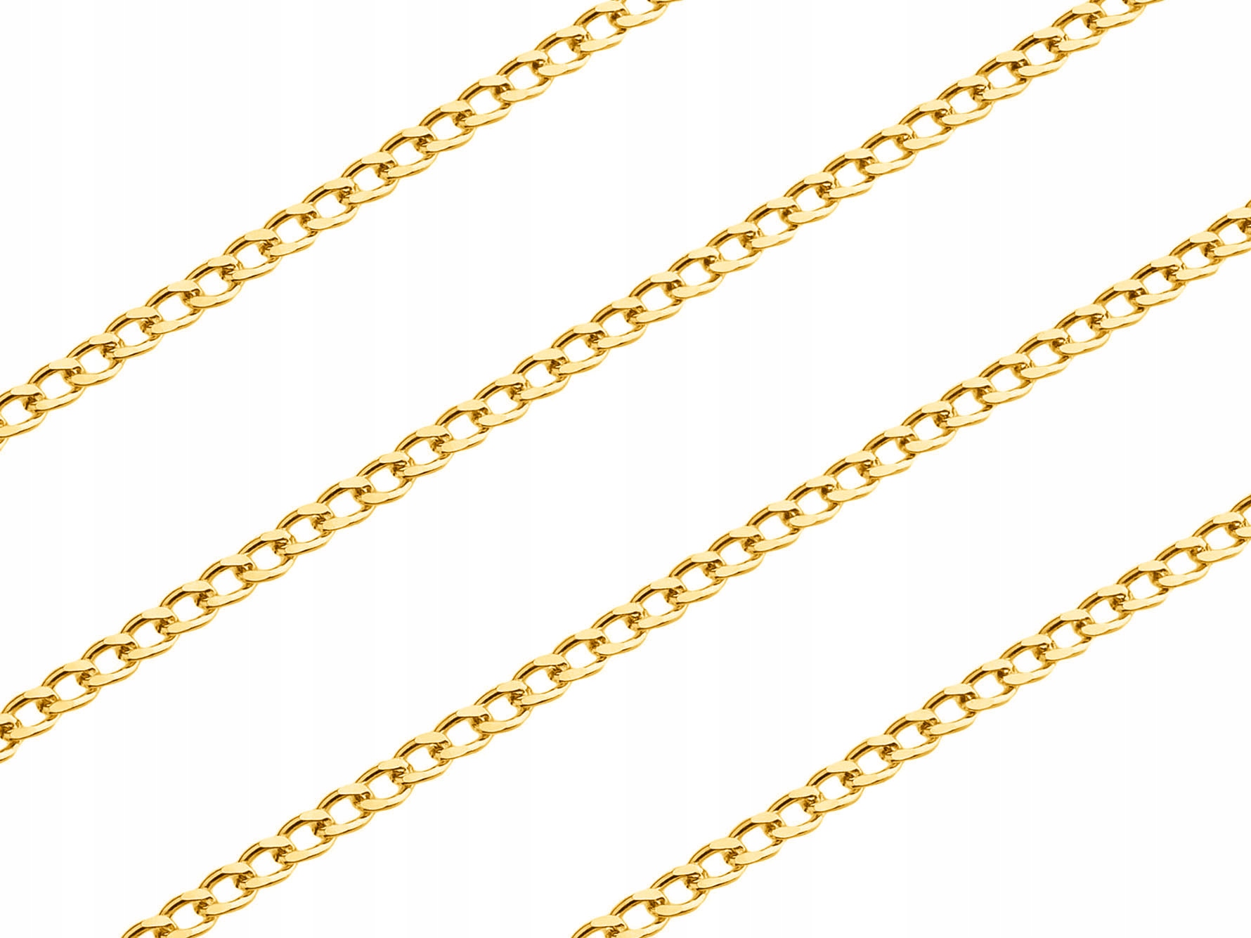 Dlouhý stříbrný pozlacený dámský klasický Řetízek Pancíř 1,6 mm 55 cm