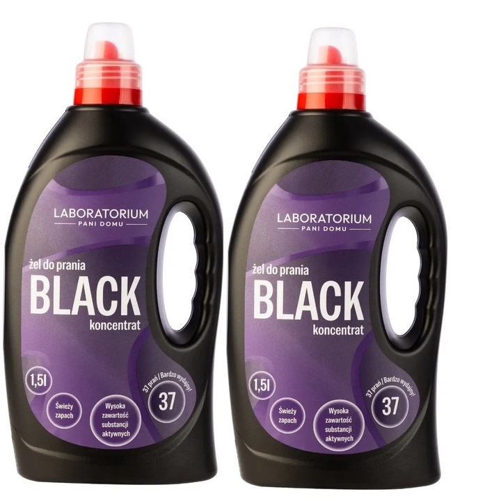 Levně 2 x Účinný gel na praní Black 1,5 l (37 praní) od Laboratoře paní domu