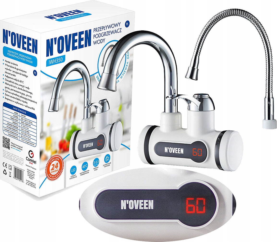 

Przepływowy Podgrzewacz Wody Cyfrowy Naścienny