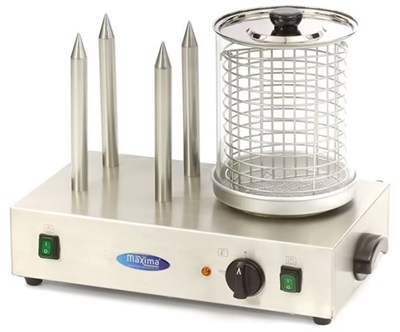 Ohřívač pro hot dogy 2 1100W Maxima 09300585