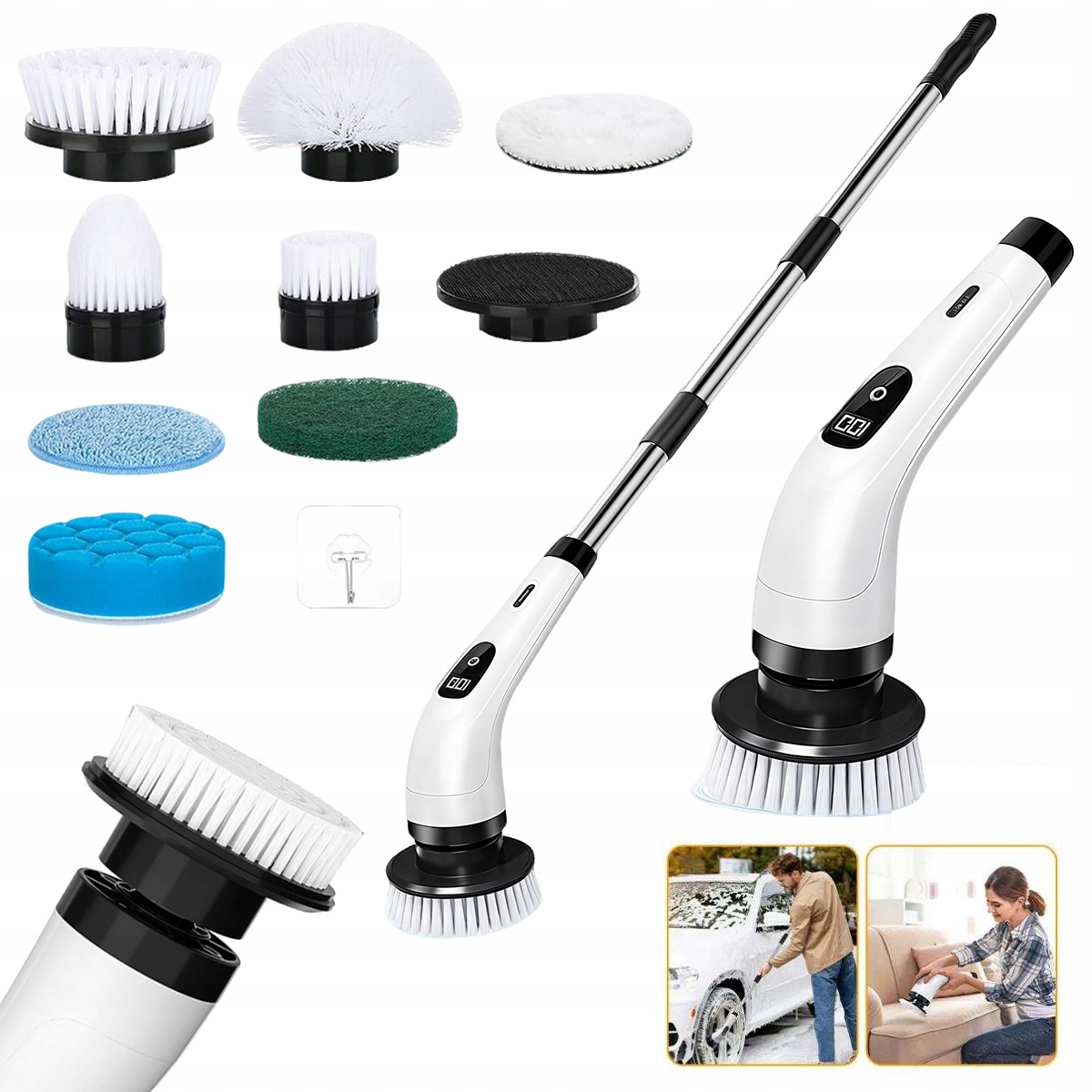 Levně Bezdrátový Elektrický Rotační Kartáč Pro Čištění Mopu