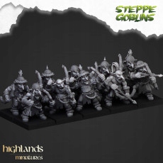 Steppe Goblin with bows x5 Highlands Miniatures System Warhammer Fantasy Battle
