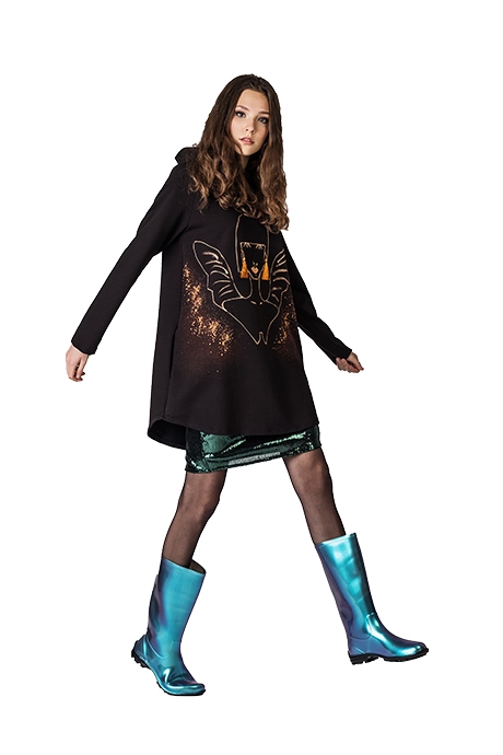 Kalosze Damskie Wysokie Buty Lekkie Kameleon PVC