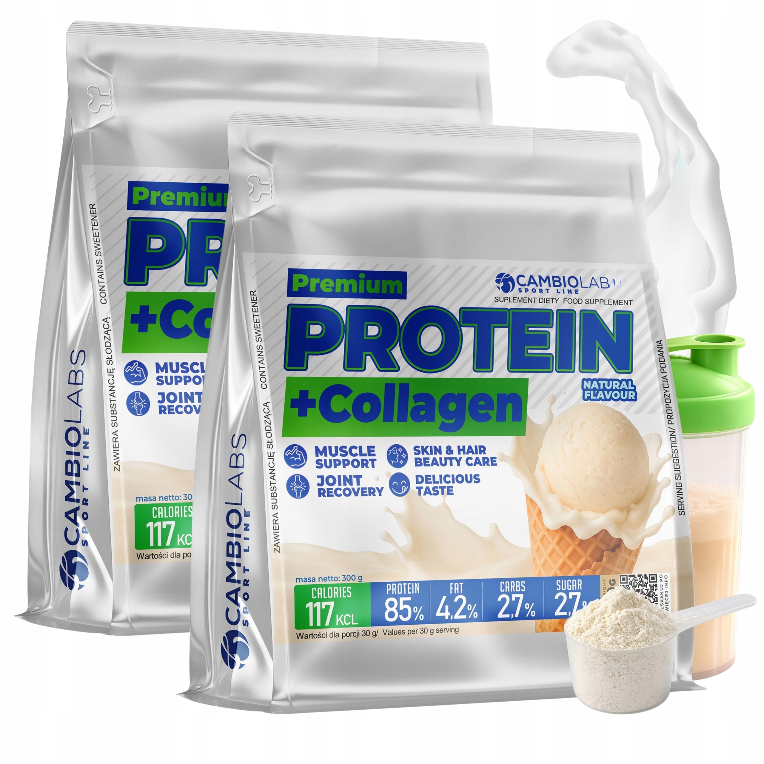 Syrovátkový Protein s kolagenem Syrovátkový Protein pro ženy Wpc Natural 600 g