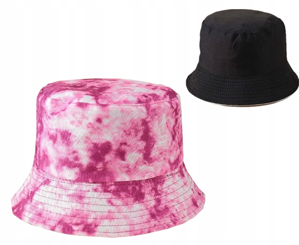 

Bucket Hat Kapelusz Rybacki Dwustronny Tie Dye