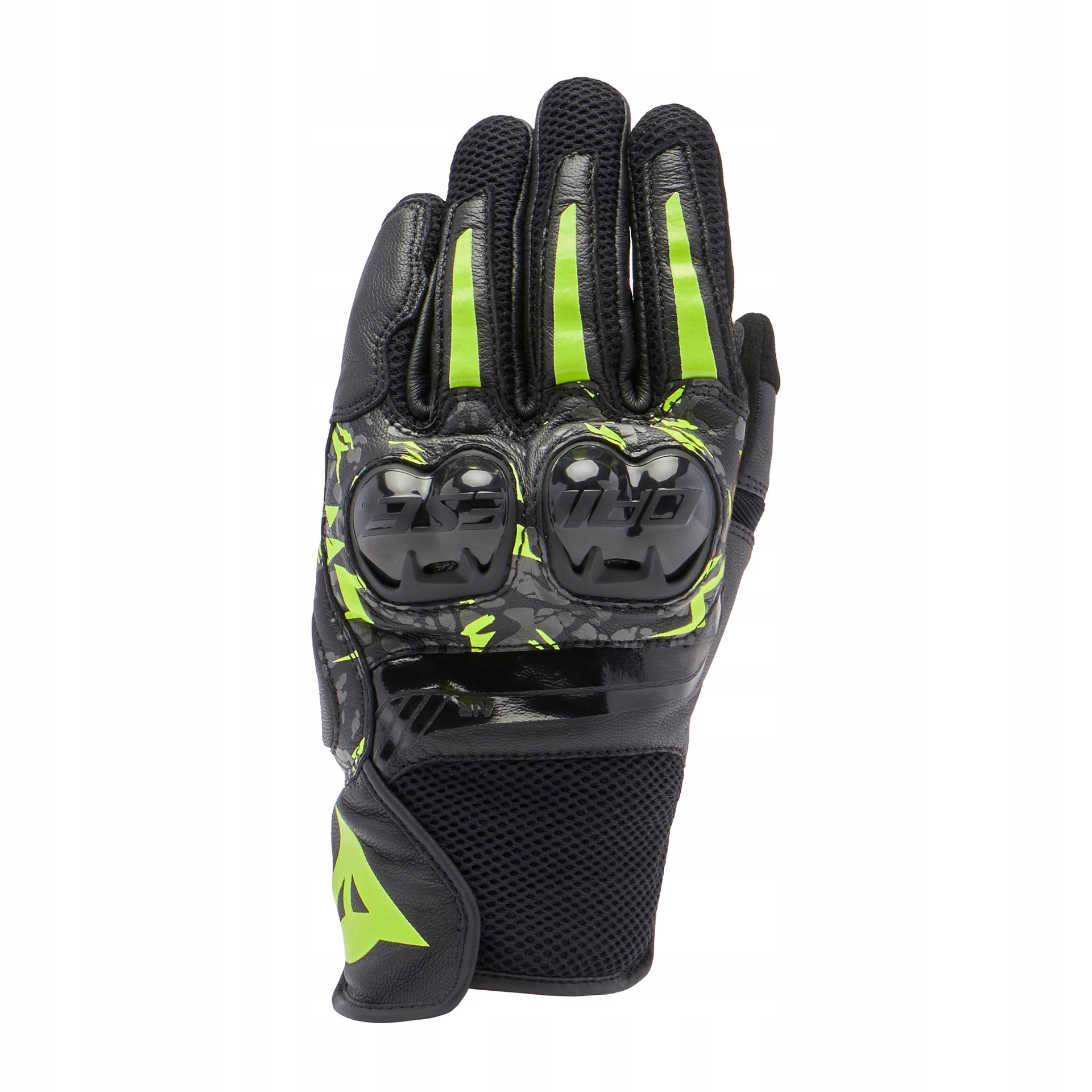 Kožené rukavice Dainese Mig 3 Unisex Čierna/Antracit/Žltá fluo L