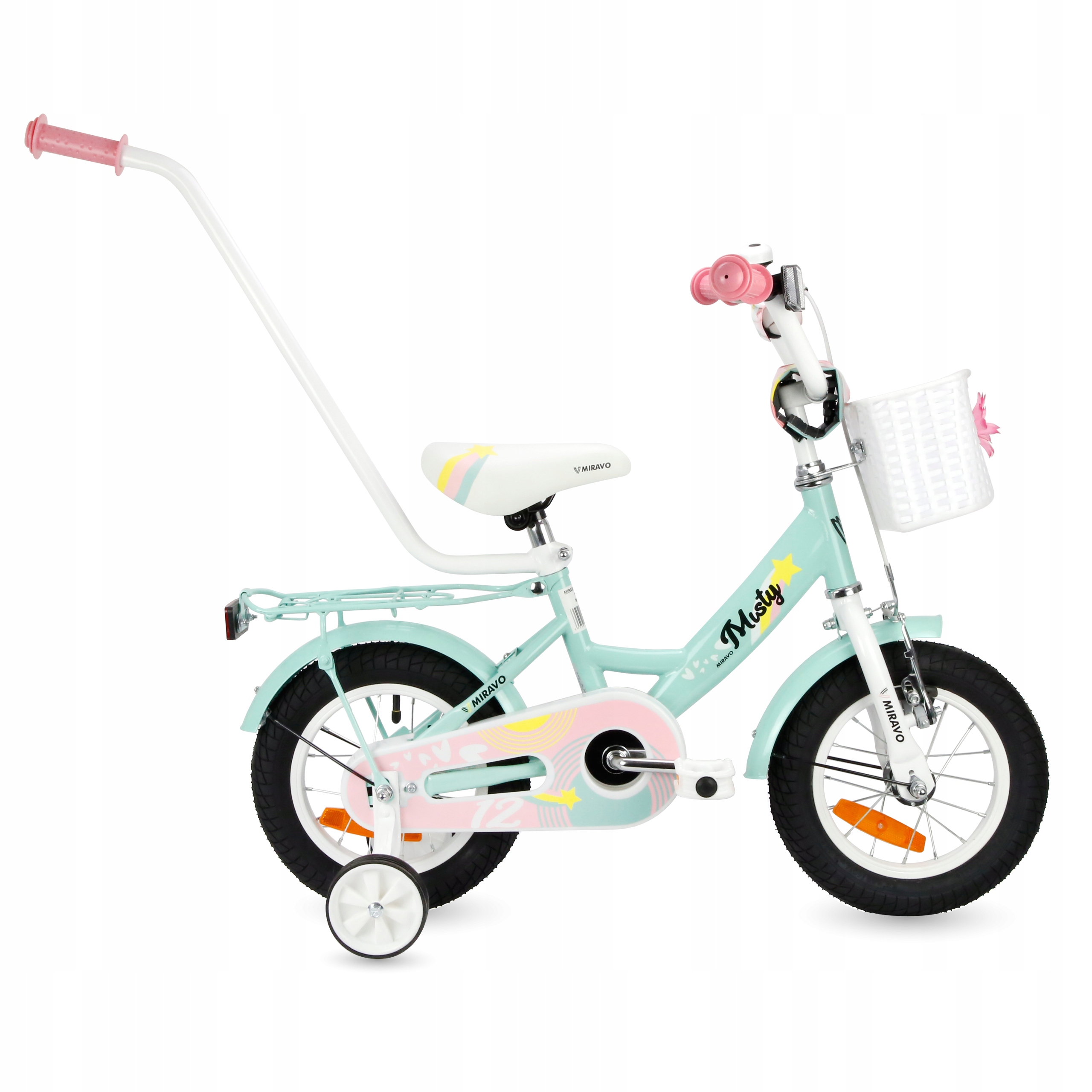 Rowerek Dziecięcy 12 Cali Rower Dla Dziewczynki Koszyk I Prowadnik