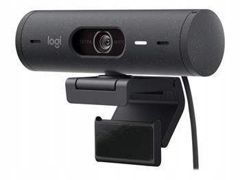 Logitech webkamera Brio 500, Full Hd, 4x zoom,RightLight 4 s Hdr, grafitová