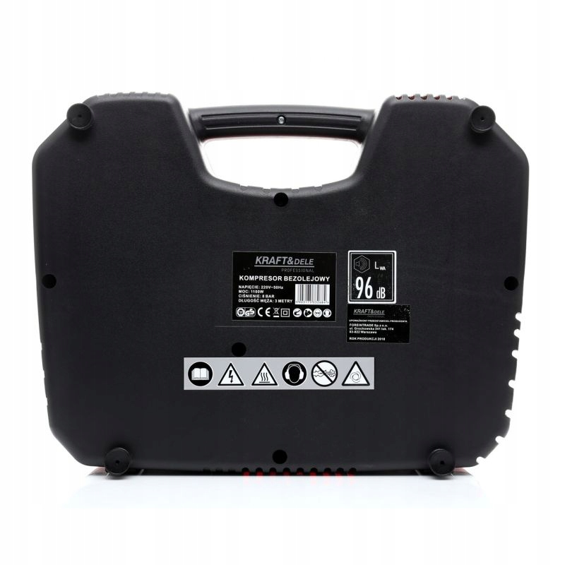 KOMPRESOR BEZOLEJOWY SPRĘŻARKA POWIETRZA 1100W PRZENOŚNY Model KD429