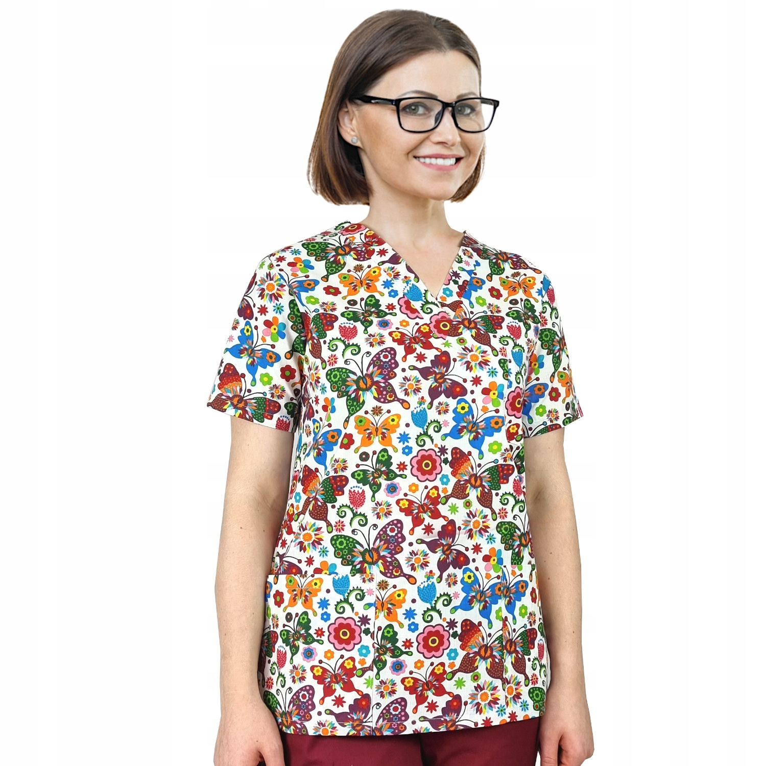 

Bluza medyczna damska fartuch kolorowy XL