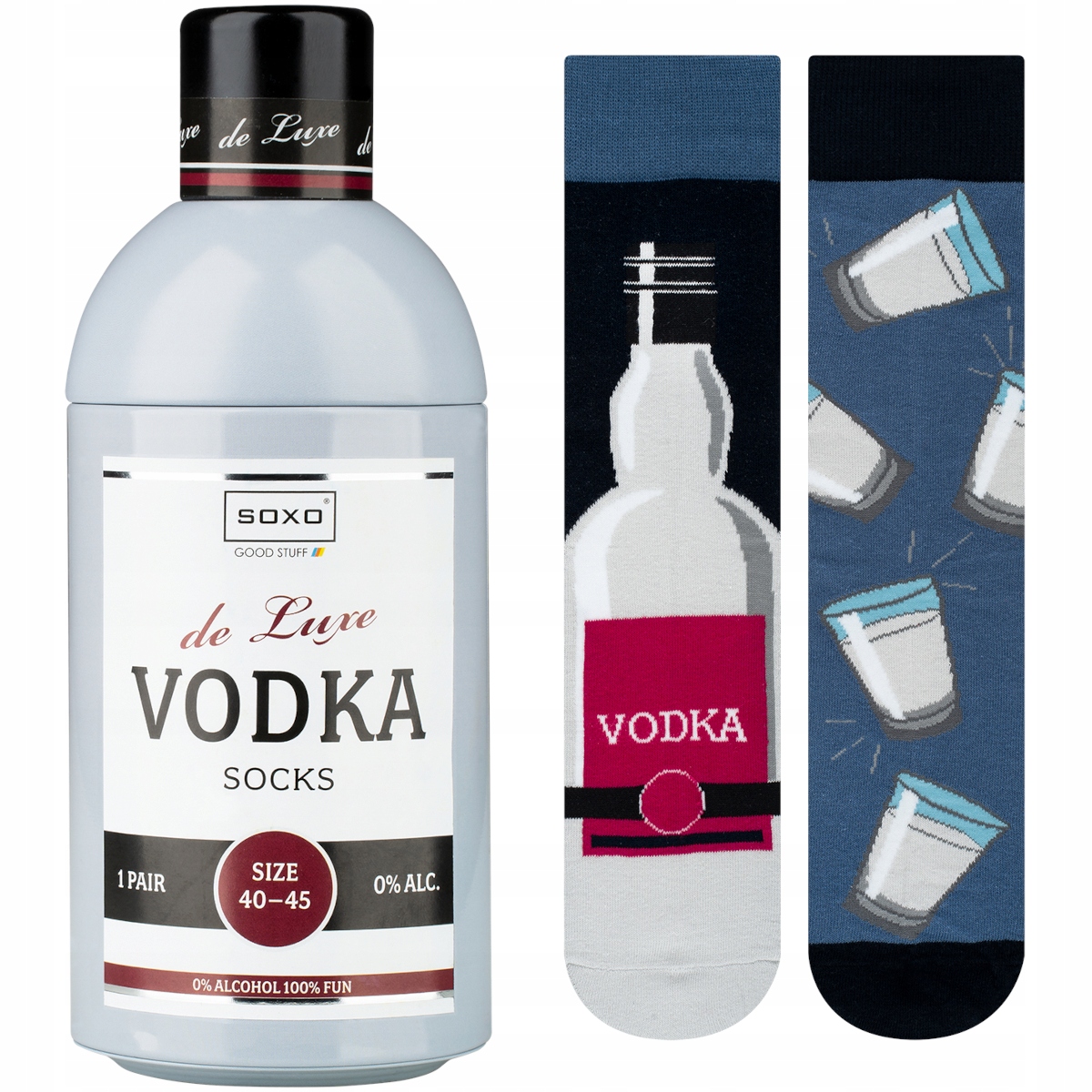 

Śmieszne Skarpety dla Taty Soxo Vodka w butelce