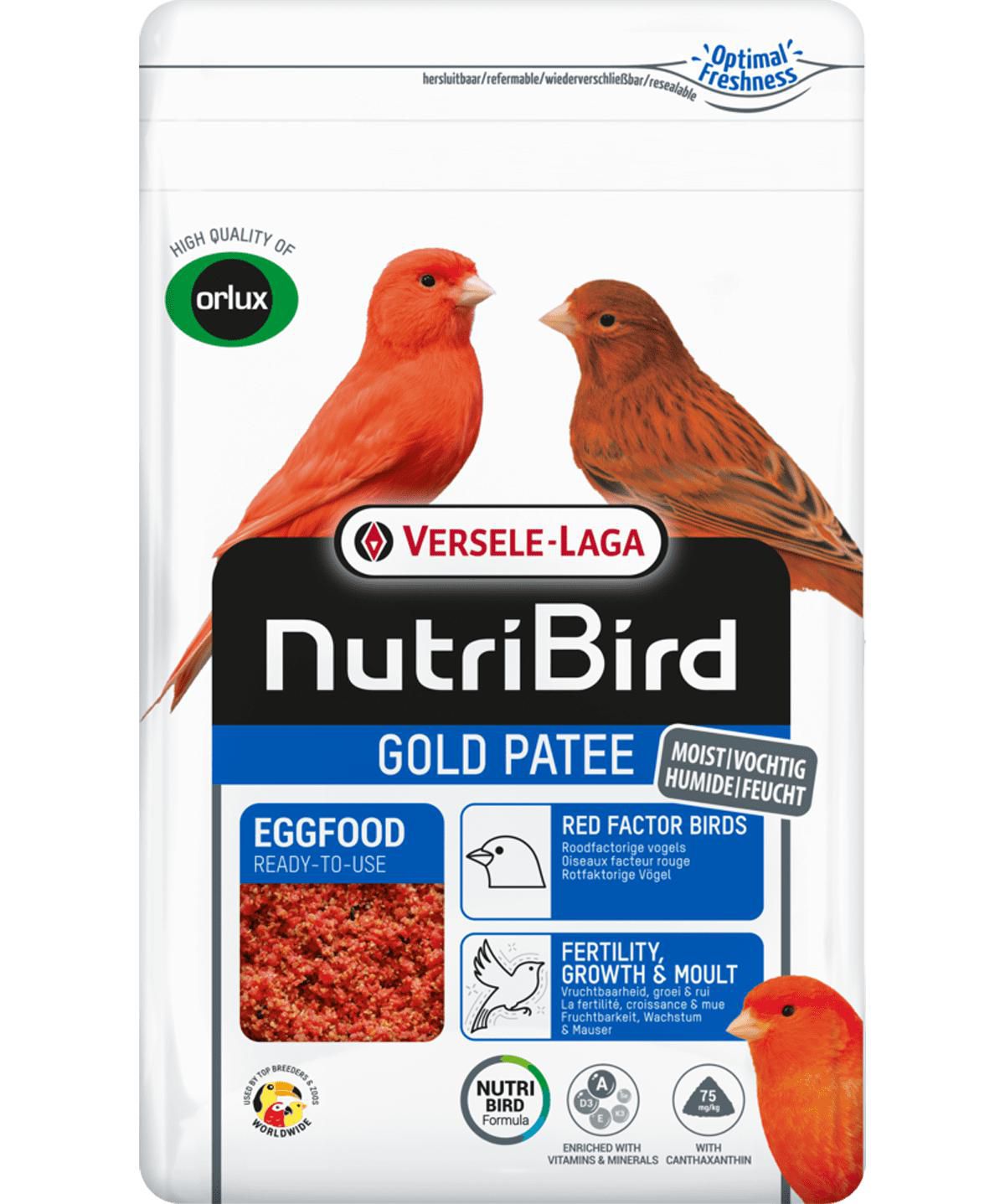 Levně Volux Nutribird Egg Food Canary Gold Paštéta Červená 1 Kg