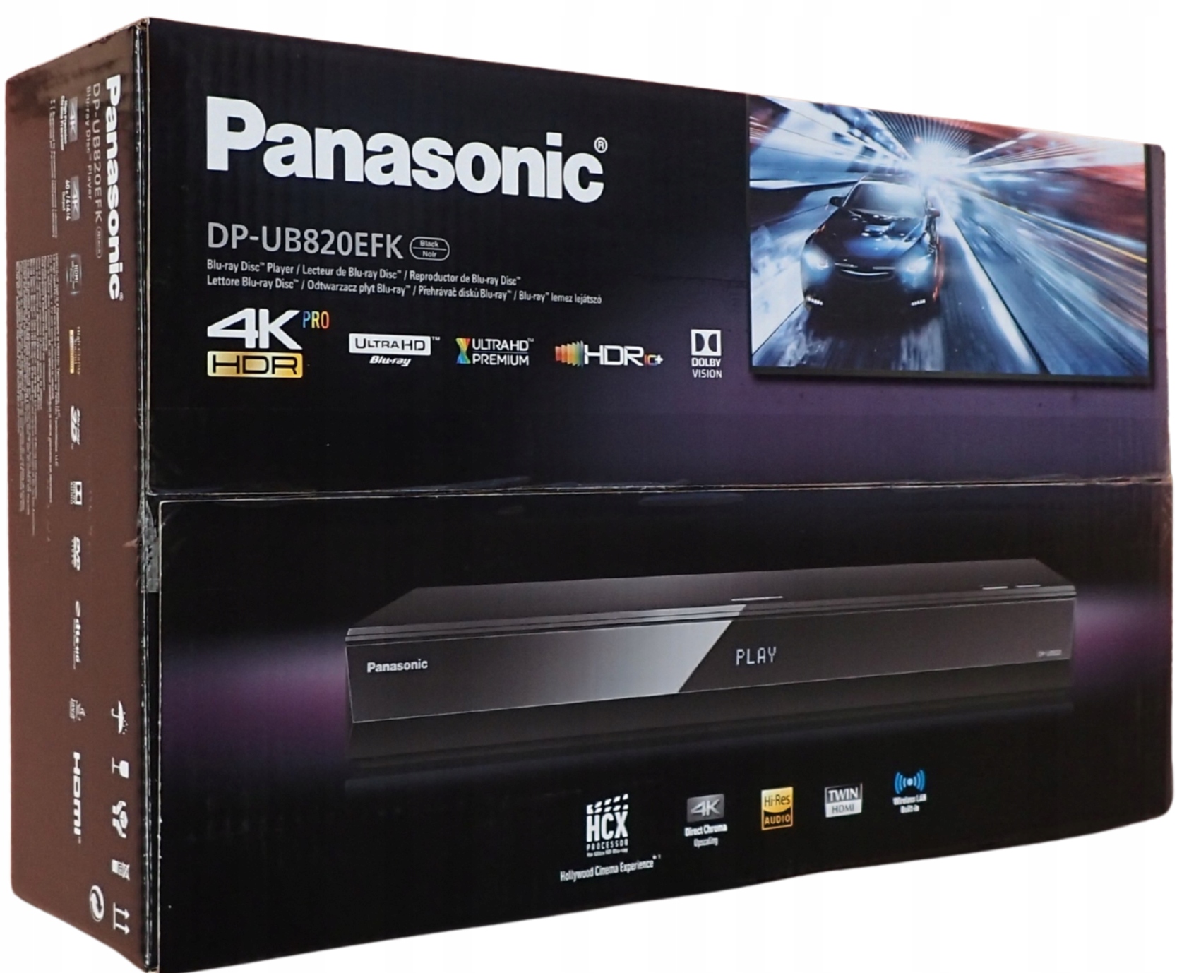 Panasonic DP-UB820EFK Odtwarzacz Blu-Ray DVD 4K Ultra HD Dolby Vision WiFi